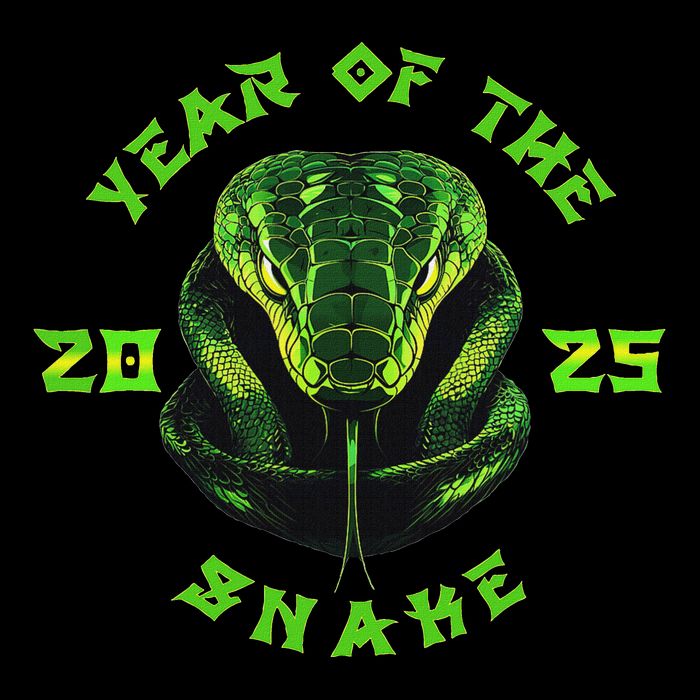 Year Of The Green Snake 2025 Chinese Zodiac Lunar New Year Cooling Performance Long Sleeve Crew