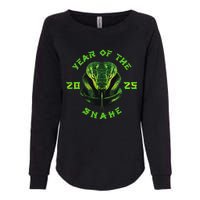 Year Of The Green Snake 2025 Chinese Zodiac Lunar New Year Womens California Wash Sweatshirt