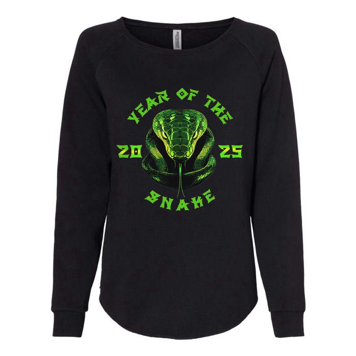 Year Of The Green Snake 2025 Chinese Zodiac Lunar New Year Womens California Wash Sweatshirt