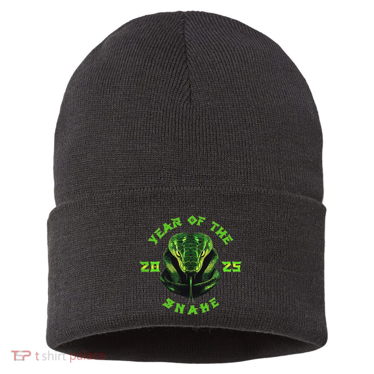Year Of The Green Snake 2025 Chinese Zodiac Lunar New Year Sustainable Knit Beanie