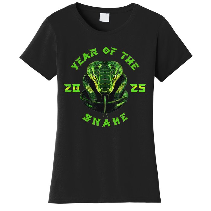 Year Of The Green Snake 2025 Chinese Zodiac Lunar New Year Women's T-Shirt