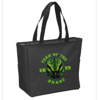 Year Of The Green Snake 2025 Chinese Zodiac Lunar New Year Zip Tote Bag