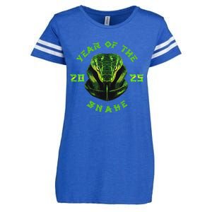 Year Of The Green Snake 2025 Chinese Zodiac Lunar New Year Enza Ladies Jersey Football T-Shirt