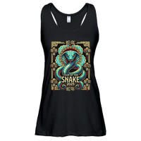 Year Of The Snake 2025 Chinese New Year Ladies Essential Flowy Tank