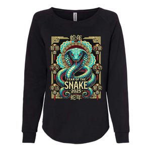 Year Of The Snake 2025 Chinese New Year Womens California Wash Sweatshirt