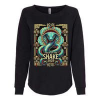 Year Of The Snake 2025 Chinese New Year Womens California Wash Sweatshirt