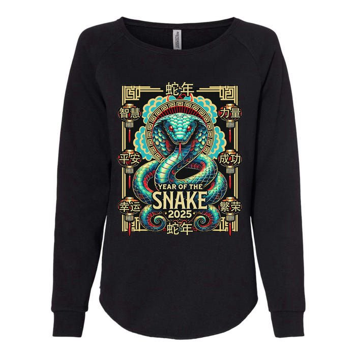 Year Of The Snake 2025 Chinese New Year Womens California Wash Sweatshirt