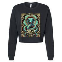 Year Of The Snake 2025 Chinese New Year Cropped Pullover Crew