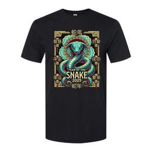 Year Of The Snake 2025 Chinese New Year Softstyle CVC T-Shirt