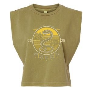 Year Of The Snake 2025 Chinese New Year Garment-Dyed Women's Muscle Tee