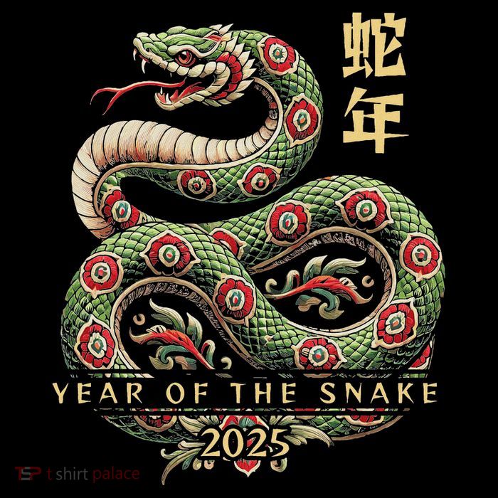 Year Of The Snake 2025 Chinese New Year Drawstring Bag