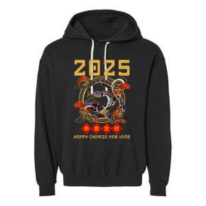 Year Of The Snake 2025 Zodiac Garment-Dyed Fleece Hoodie