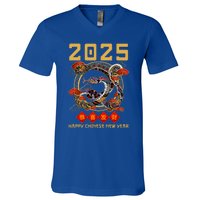 Year Of The Snake 2025 Zodiac V-Neck T-Shirt