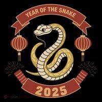 Year Of The Snake 2025 Chinese Zodiac Chinese New Year Magnet
