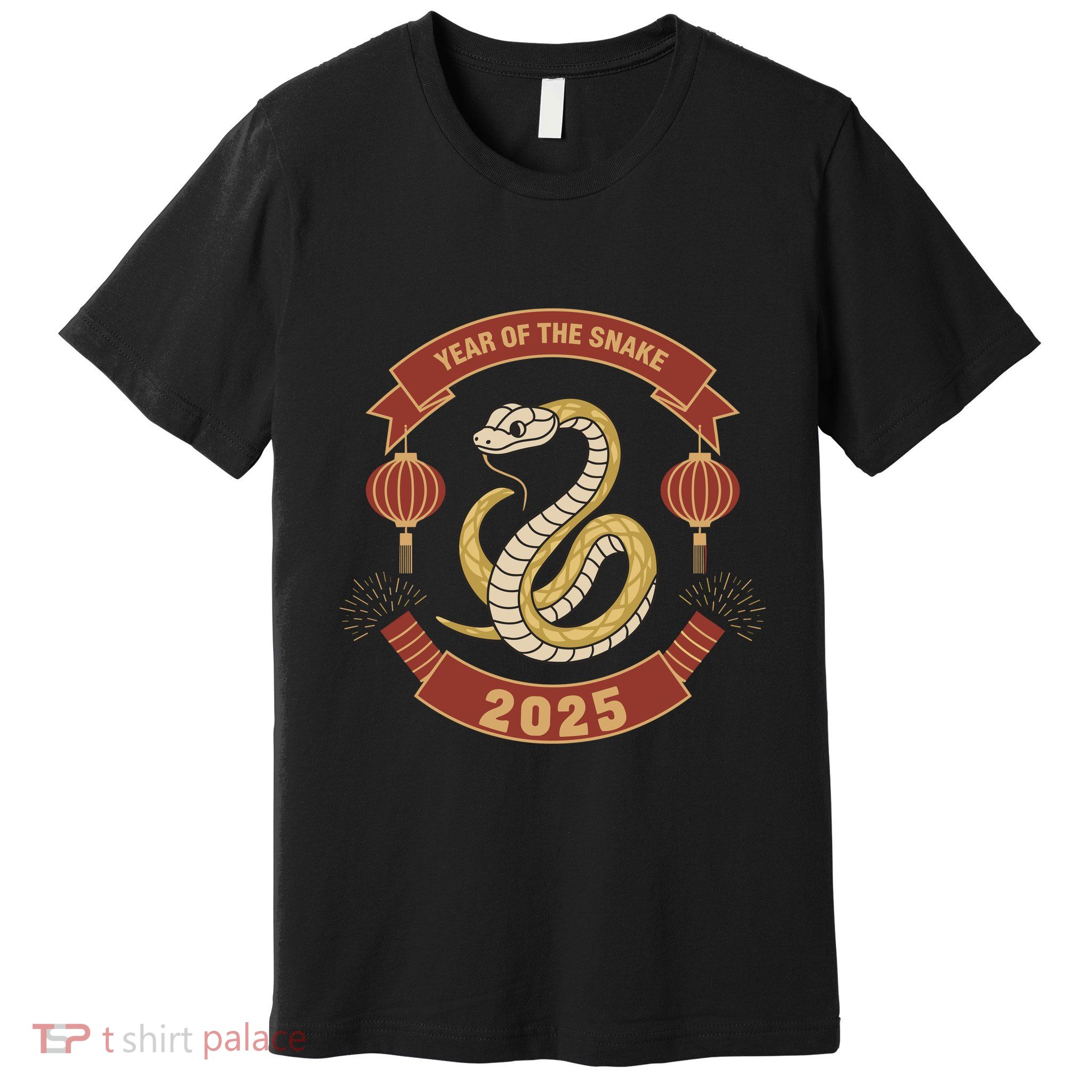Year Of The Snake 2025 Chinese Zodiac Chinese New Year Premium T-Shirt