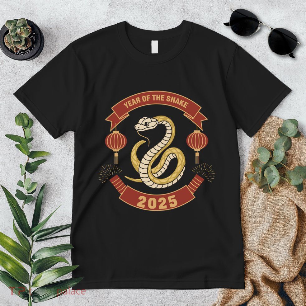 Year Of The Snake 2025 Chinese Zodiac Chinese New Year Premium T-Shirt