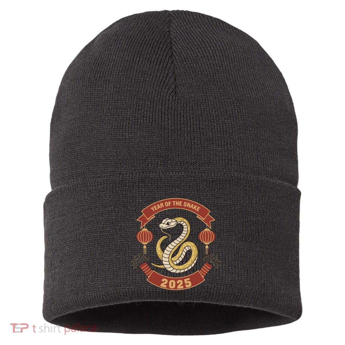 Year Of The Snake 2025 Chinese Zodiac Chinese New Year Sustainable Knit Beanie