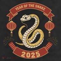 Year Of The Snake 2025 Chinese Zodiac Chinese New Year 25L Jumbo Tote