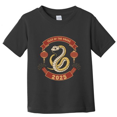 Year Of The Snake 2025 Chinese Zodiac Chinese New Year Toddler T-Shirt