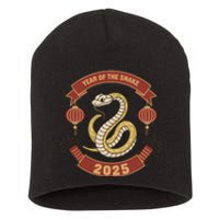 Year Of The Snake 2025 Chinese Zodiac Chinese New Year Short Acrylic Beanie