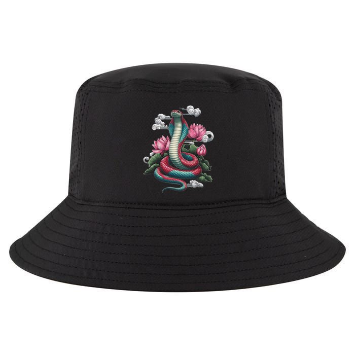 Year Of The Snake 2025 Cool Snake Graphic Art Cool Comfort Performance Bucket Hat