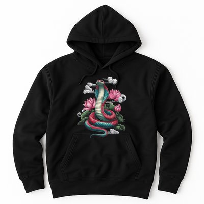 Year Of The Snake 2025 Cool Snake Graphic Art Hoodie