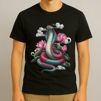 Year Of The Snake 2025 Cool Snake Graphic Art T-Shirt