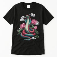 Year Of The Snake 2025 Cool Snake Graphic Art Tall T-Shirt
