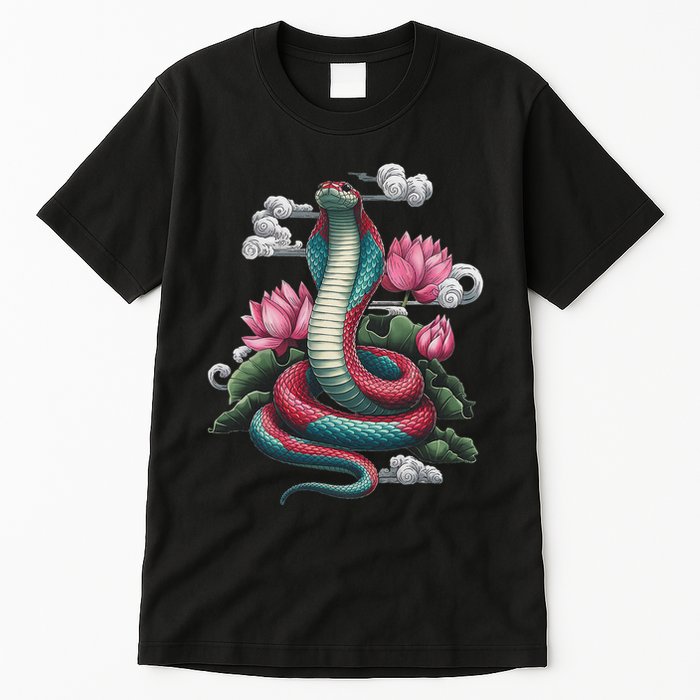 Year Of The Snake 2025 Cool Snake Graphic Art Tall T-Shirt
