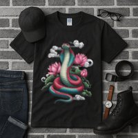 Year Of The Snake 2025 Cool Snake Graphic Art Tall T-Shirt