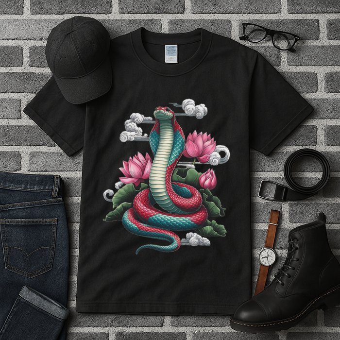 Year Of The Snake 2025 Cool Snake Graphic Art Tall T-Shirt