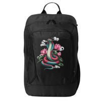 Year Of The Snake 2025 Cool Snake Graphic Art City Backpack
