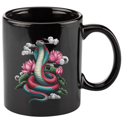 Year Of The Snake 2025 Cool Snake Graphic Art 11oz C Handle Ceramic Mug