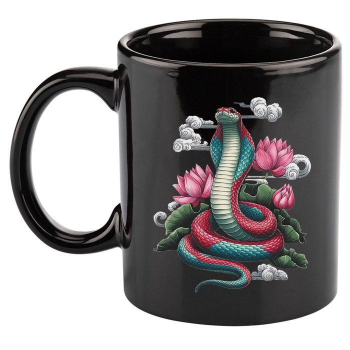 Year Of The Snake 2025 Cool Snake Graphic Art 11oz C Handle Ceramic Mug