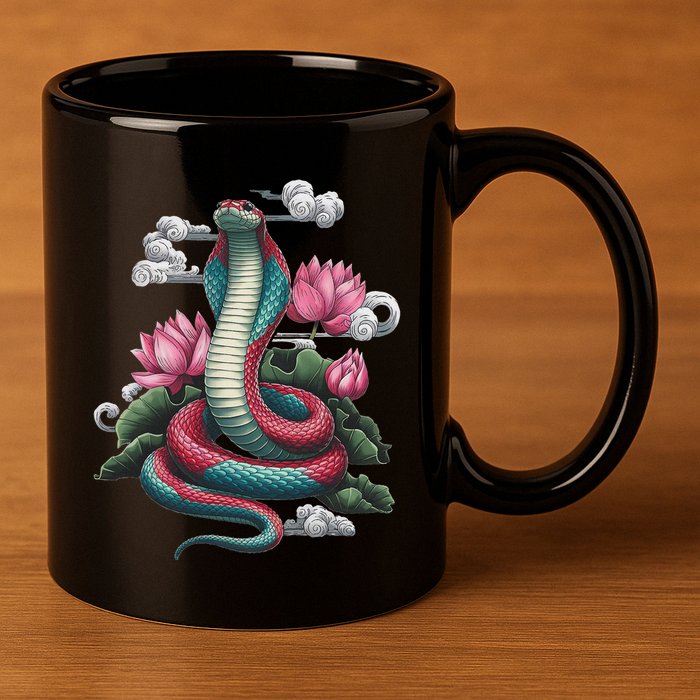 Year Of The Snake 2025 Cool Snake Graphic Art 11oz C Handle Ceramic Mug