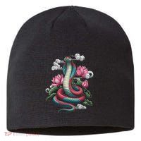Year Of The Snake 2025 Cool Snake Graphic Art Sustainable Beanie