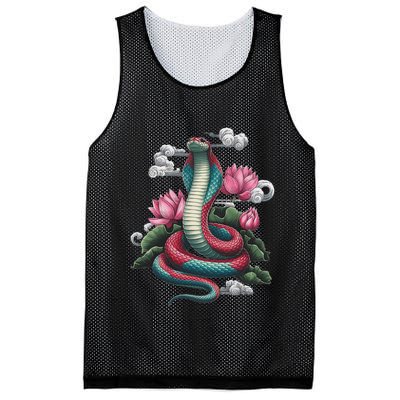 Year Of The Snake 2025 Cool Snake Graphic Art Mesh Reversible Basketball Jersey Tank