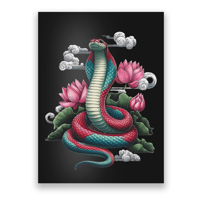 Year Of The Snake 2025 Cool Snake Graphic Art Poster