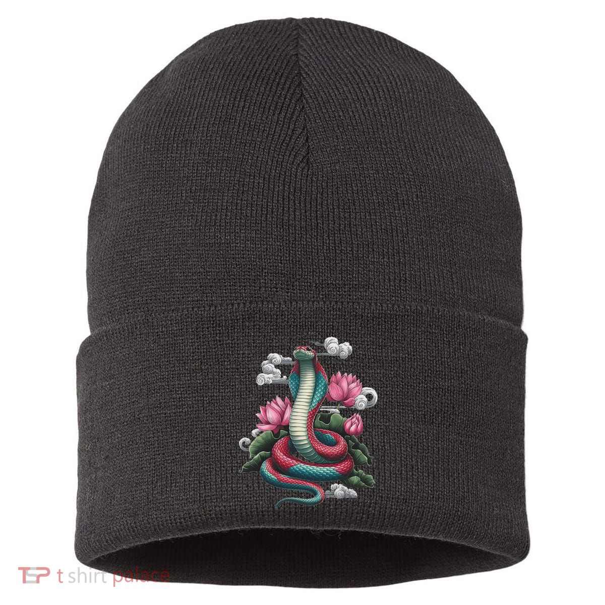 Year Of The Snake 2025 Cool Snake Graphic Art Sustainable Knit Beanie
