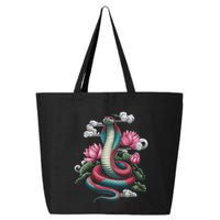 Year Of The Snake 2025 Cool Snake Graphic Art 25L Jumbo Tote