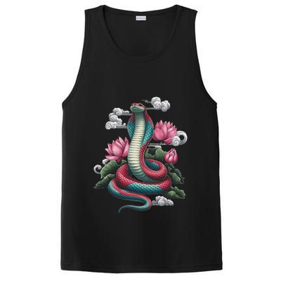 Year Of The Snake 2025 Cool Snake Graphic Art PosiCharge Competitor Tank
