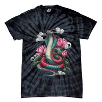 Year Of The Snake 2025 Cool Snake Graphic Art Tie-Dye T-Shirt