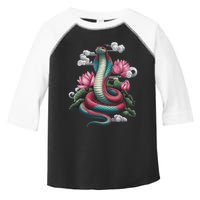 Year Of The Snake 2025 Cool Snake Graphic Art Toddler Fine Jersey T-Shirt
