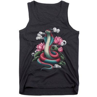 Year Of The Snake 2025 Cool Snake Graphic Art Tank Top