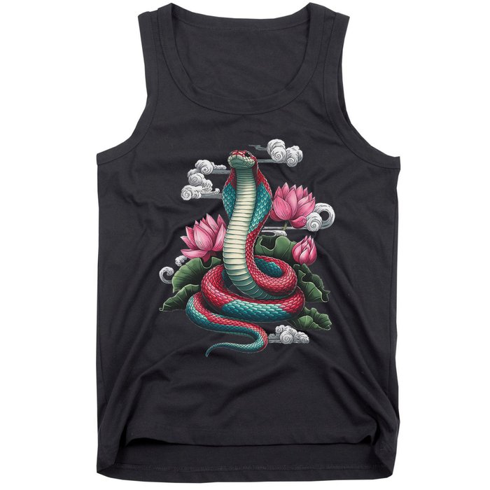 Year Of The Snake 2025 Cool Snake Graphic Art Tank Top