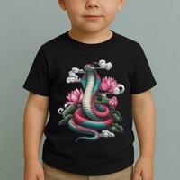 Year Of The Snake 2025 Cool Snake Graphic Art Toddler T-Shirt