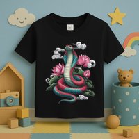 Year Of The Snake 2025 Cool Snake Graphic Art Toddler T-Shirt