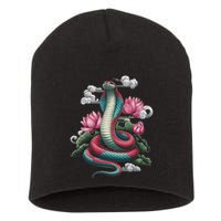 Year Of The Snake 2025 Cool Snake Graphic Art Short Acrylic Beanie