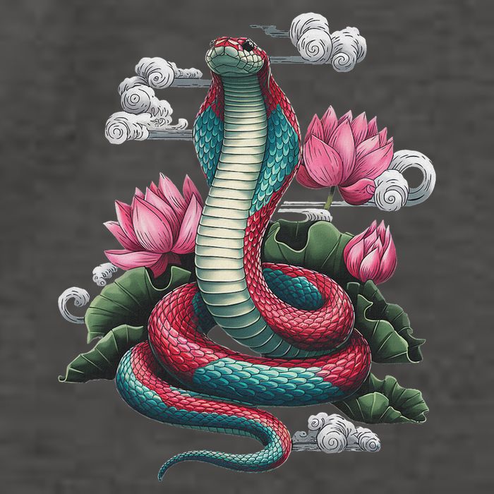 Year Of The Snake 2025 Cool Snake Graphic Art Vector Backpack