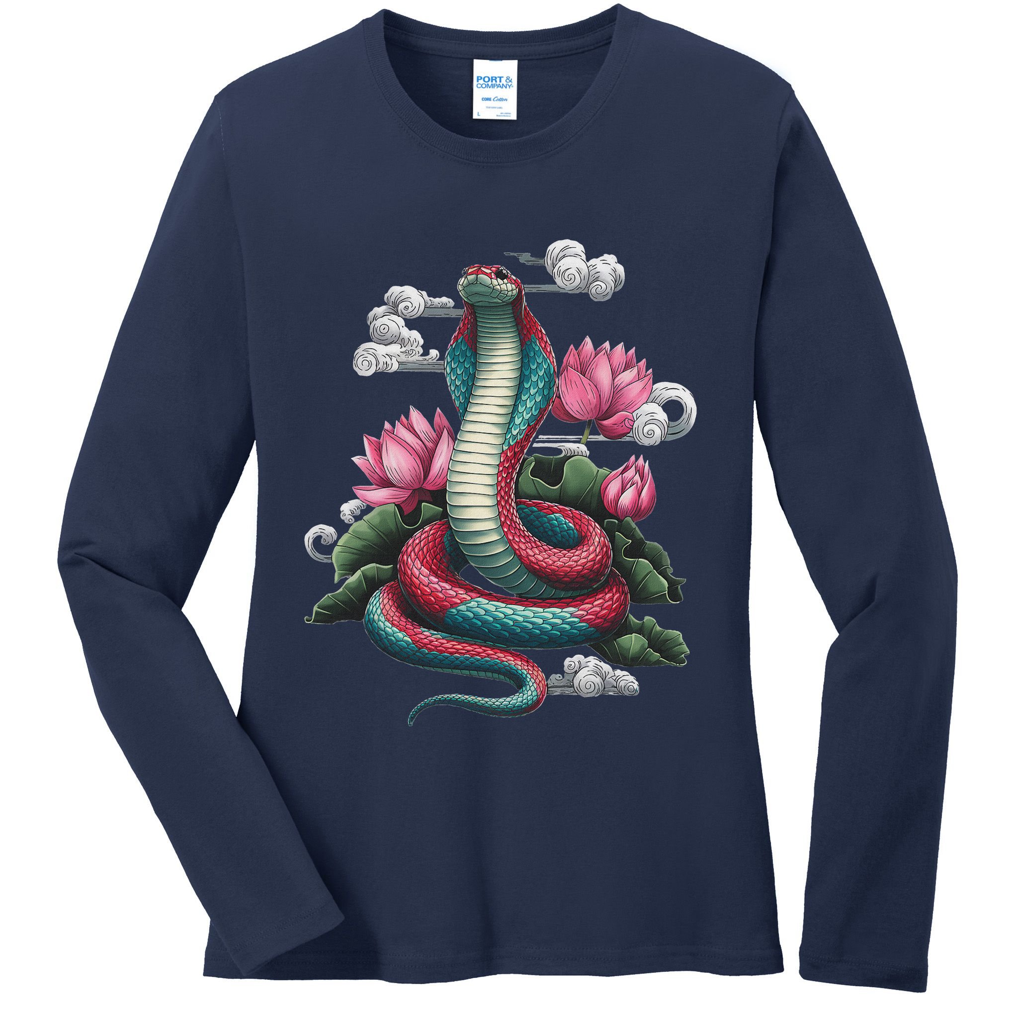 Year Of The Snake 2025 Cool Snake Graphic Art Ladies Long Year Of The Snake 2025 Cool Snake Graphic Art Ladies Long